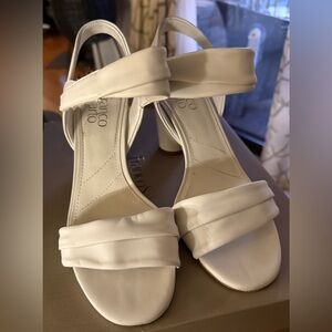Franco Sarto Osmina Women's White Heeled Sandals size 7.5